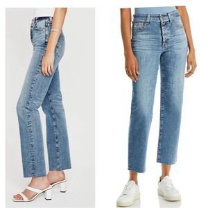 AG Jeans ALEXXIS Crop High Rise Vintage Straight Jeans 27